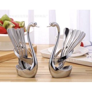 Set thìa dĩa inox thiên nga