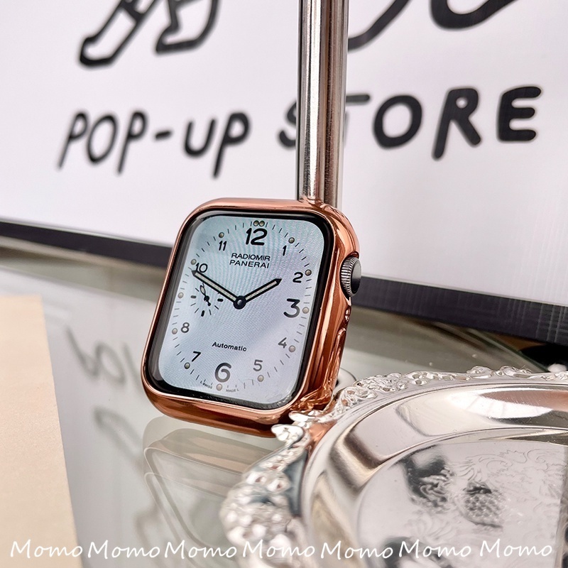 Ốp Silicone Trong Suốt Bảo Vệ Màn Hình Đồng Hồ Apple Watch Series7 6 5 4 3 2SE 38 40 41MM 42 44 45MM