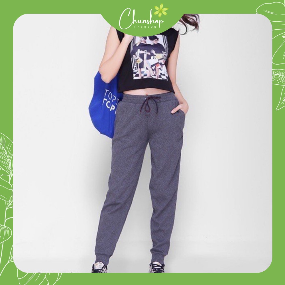 Quần joger nữ len tăm bo gấu lưng thun_Quần Jogger Len Tăm Nữ hàng chuẩn loại 1, quần nhiều màu săc, đủ size