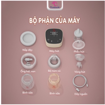 Máy Hút Sữa Điện Đôi Kichilachi Plus Hút Êm, Không Đau, Kiệt Sữa Phiên Bản Mới - BẢO HÀNH CHÍNH HÃNG