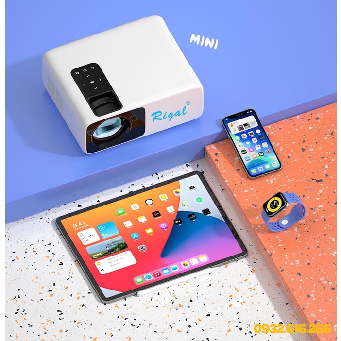 Máy chiếu mini Rigal A7 max - Fullhd 1080P Chuẩn - Hàng chính hãng - BH 12 tháng | NMSTORE