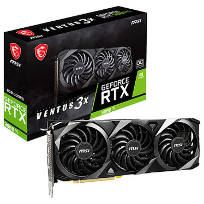 Card Màn Hình MSI RTX3060 TI VENTUS 3X OC BẢO HÀNH ĐẾN 5/12/2024