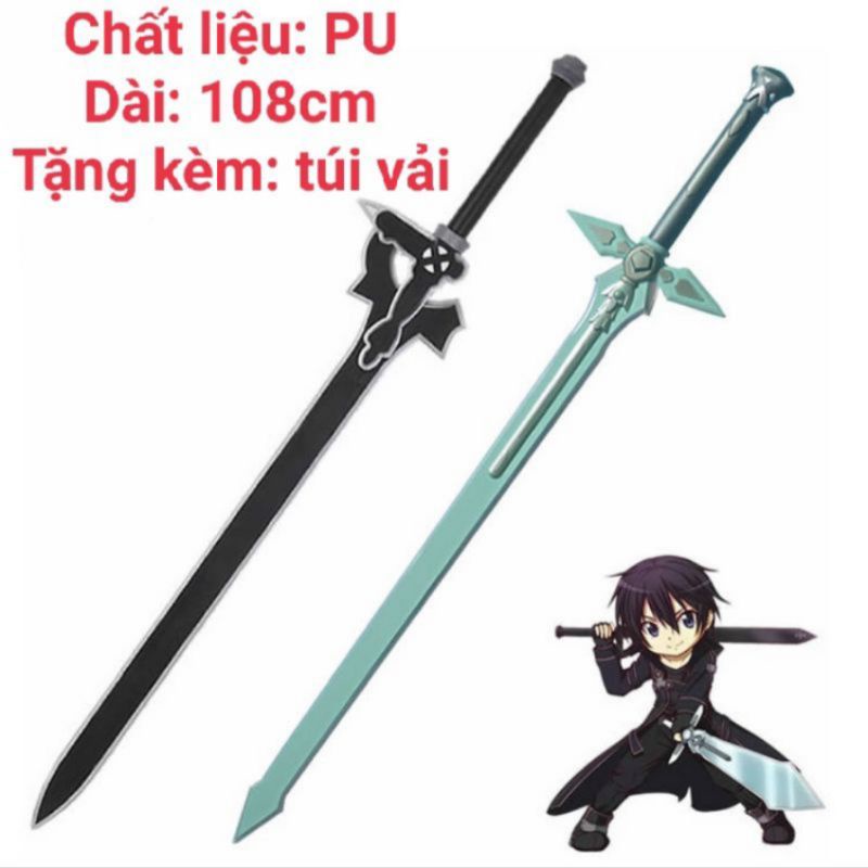 (Có Sẵn) Đạo Cụ Cầm Tay Của Kirito Thanh Elucidator Và Dark Repulser - Tặng Túi Đeo