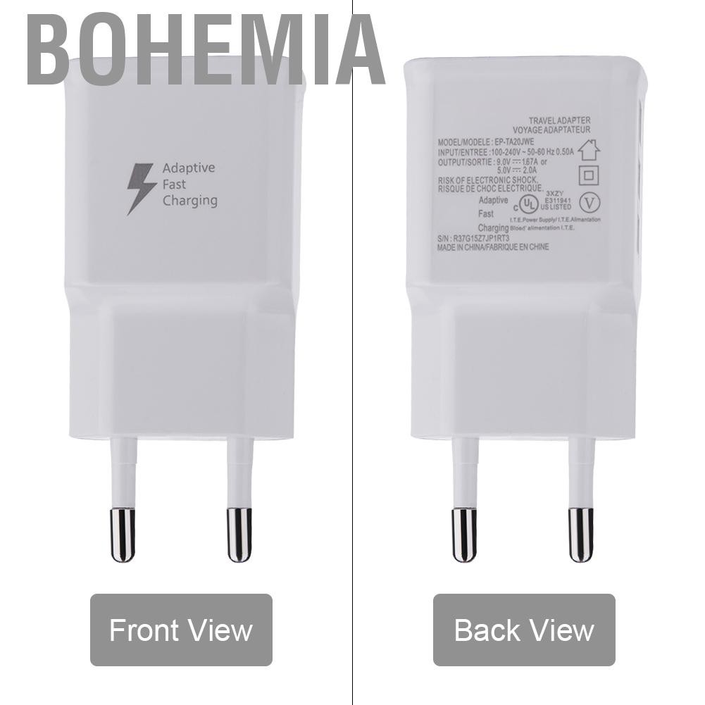 Đầu Sạc 3 Cổng Usb Gắn Tường Phong Cách Bohemia 100-220v