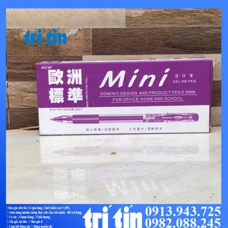 BÚT NƯỚC MINI GEL (Đen, Xanh, Đỏ, Tím) [VPP  TRÍ TÍN]  - vanphongphamhongha