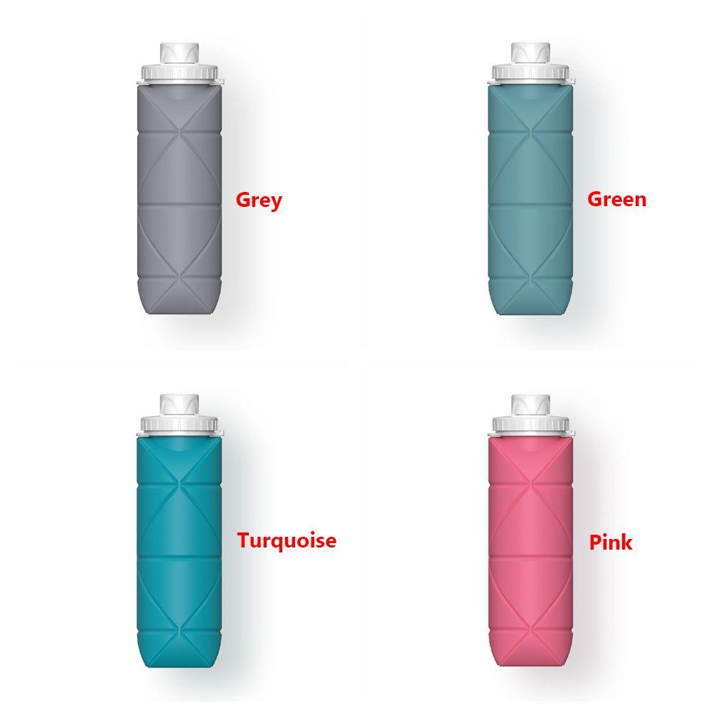 LANSEL Bình Nước Silicone 600ml Có Thể Gấp Gọn Tiện Dụng