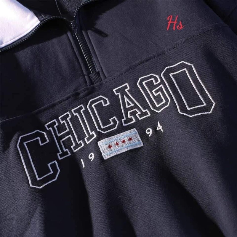 Áo Sweater khoá cổ CHICAGO 1994