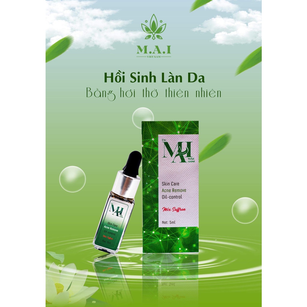 Serum sạch thâm Dr.Mai Skin Care Acne Remove Oil-Control Mix Saffron 5ml