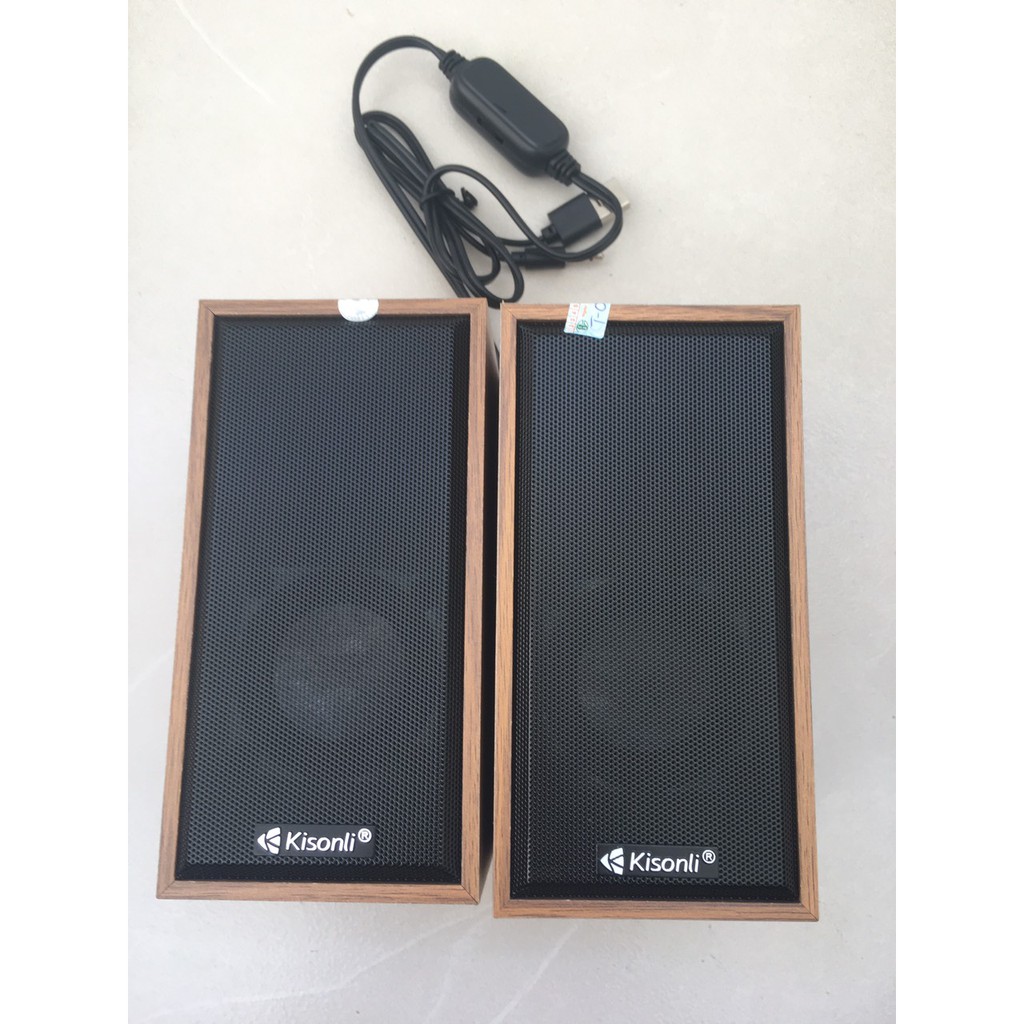 Loa vi tính 2.0 Kisonli T-002A tổng công suất 6W - Hãng phân phối