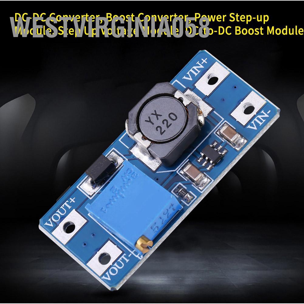 Hàng Hot MT3608 Điện áp DC-DC Bước lên Bộ chuyển đổi tăng cường có thể điều chỉnh Mô-đun cấp nguồn 2A Hàng giao ngayWestvirginia058