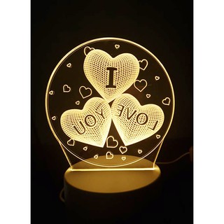 Đèn ngủ 3D I love U - Quà tặng sinh nhật, quà tặng valentine Ý nghĩa