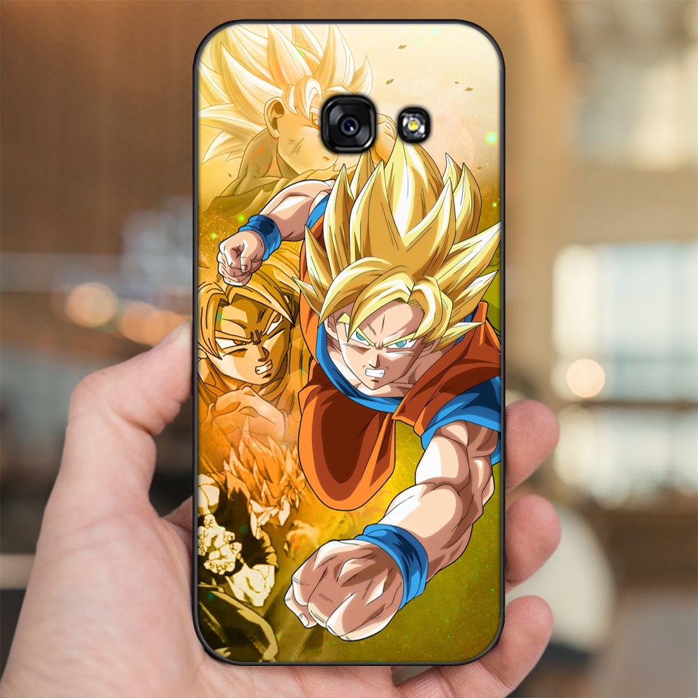 Ốp lưng Samsung A3 2017, A5 2017, A7 2017 viền đen in hình Goku Dragon Ball