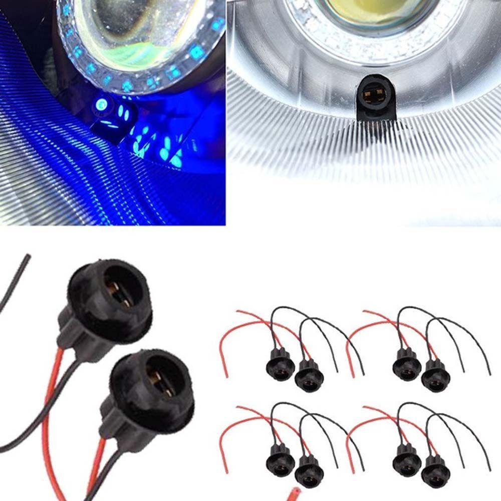 Đuôi Đèn LED T10 W5W Có Dây Điện Bằng Cao Su Giá Đỡ