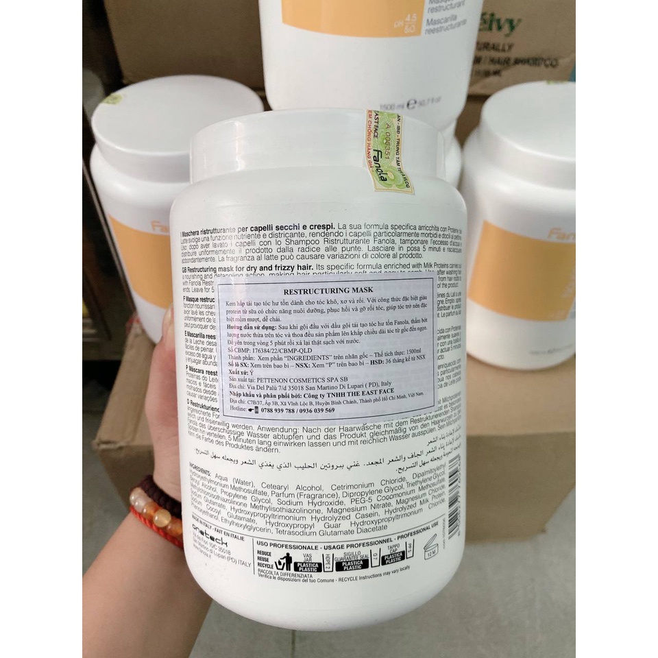 DẦU HẤP XẢ TÓC NUTRI CARE FANOLA Ý 1500ML( Chính Hãng)