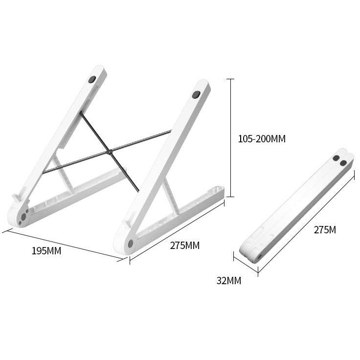 Giá đỡ máy tính laptop để bàn giúp điều chỉnh độ nghiêng màn hình laptop, chống cong gù lưng cho nam và nữ