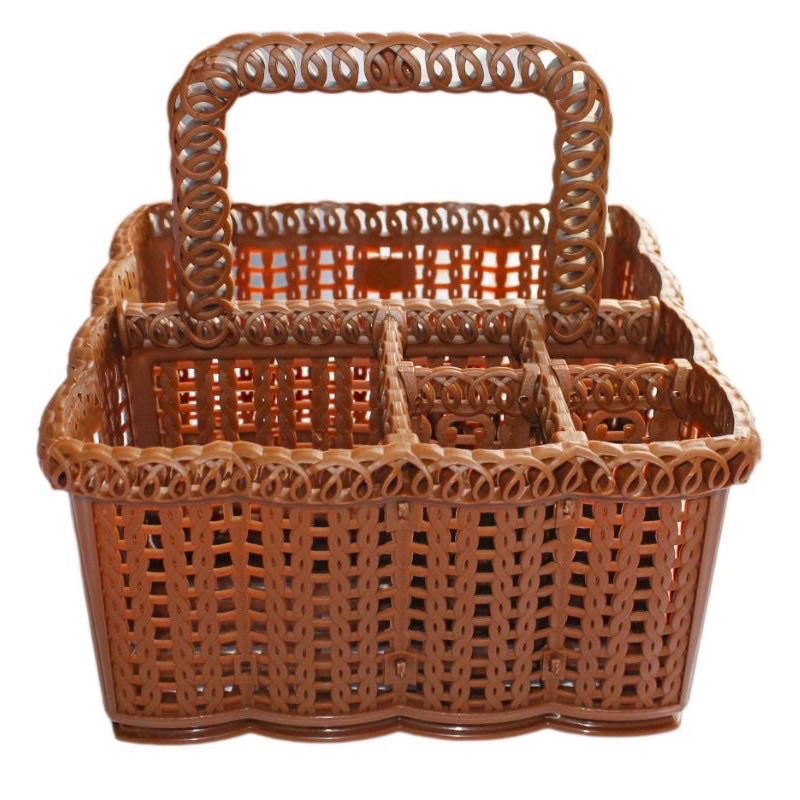 Giỏ Đựng Đồ Nail, Giỏ Đựng Đồ Trang Điểm 6 Ngăn Tiện Lợi (Giao Màu Ngẫu Nhiên)