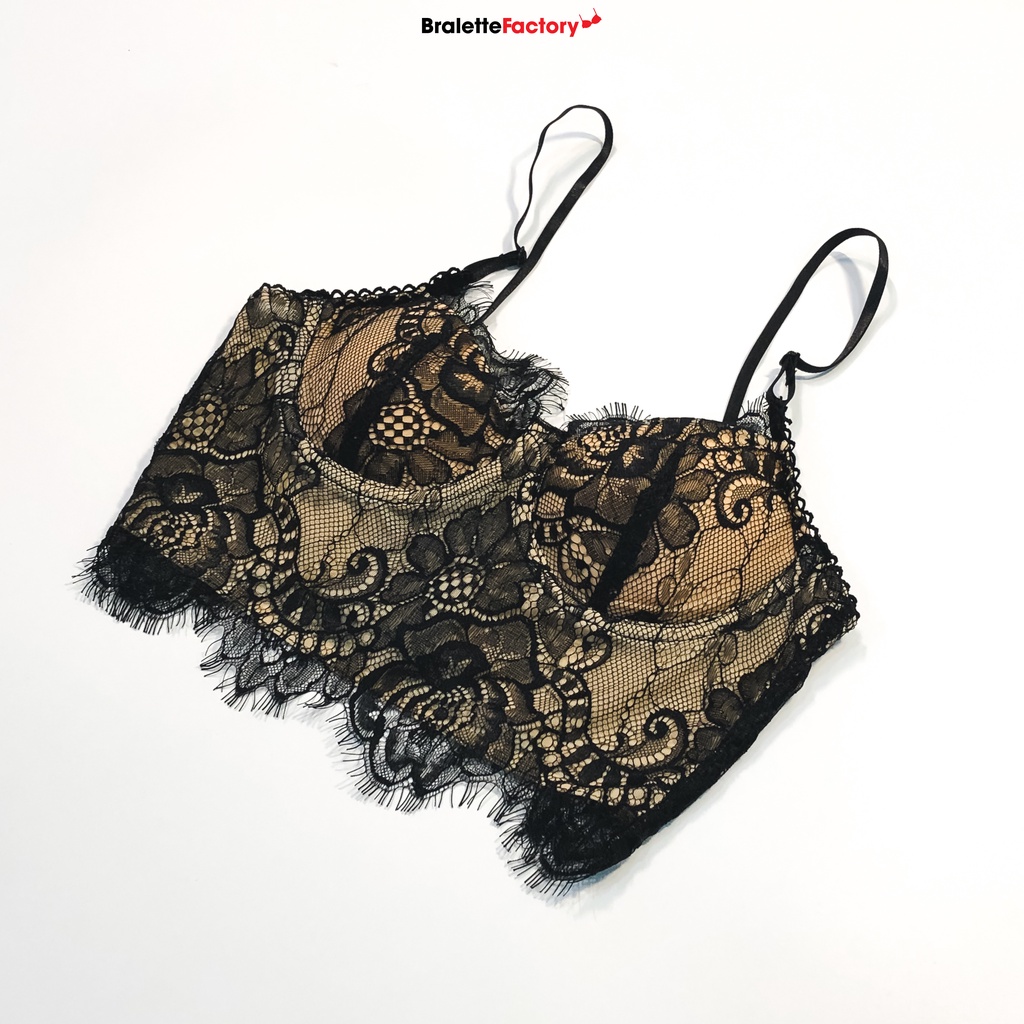 [Tặng mã 30k] Áo lót croptop BraletteFactory, áo lót ren mỏng sexy có gọng, mút lót, bralette hàng thiết kế  [ mẫu N09] | BigBuy360 - bigbuy360.vn