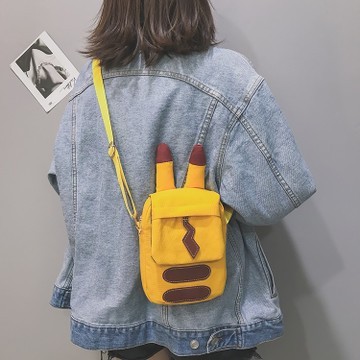 [RẺ VÔ ĐỊCH] Túi tote vải Pikachu kiểu đeo chéo nữ Hàn Quốc
