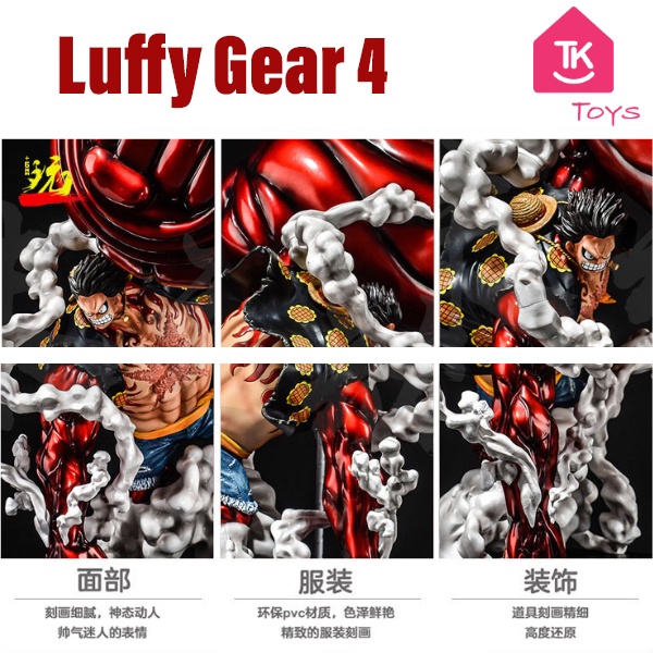 Mô Hình Nhân Vật LUFFY GEAR 4 Cao 25cm Kèm Hiệu Ứng Skill Đẹp - Figure Luffy Nhân Vật One Piece TOys Full Box Đẹp