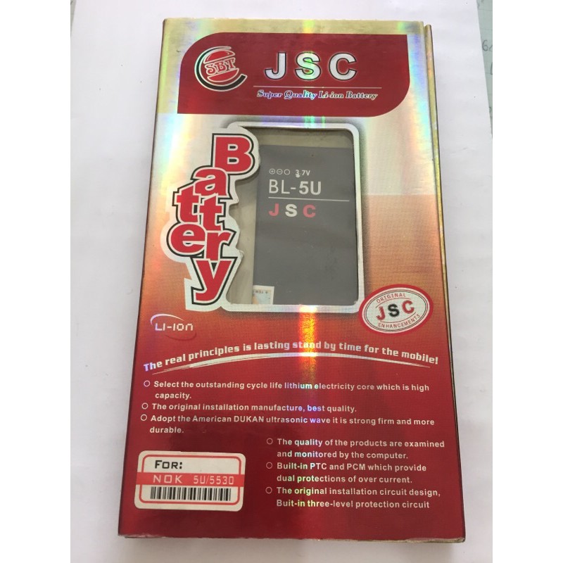 Pin JSC NOKIA cap cấp BL-5U