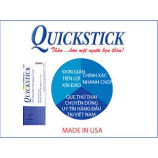 Que thử thai Quickstick sản xuất tại Mỹ