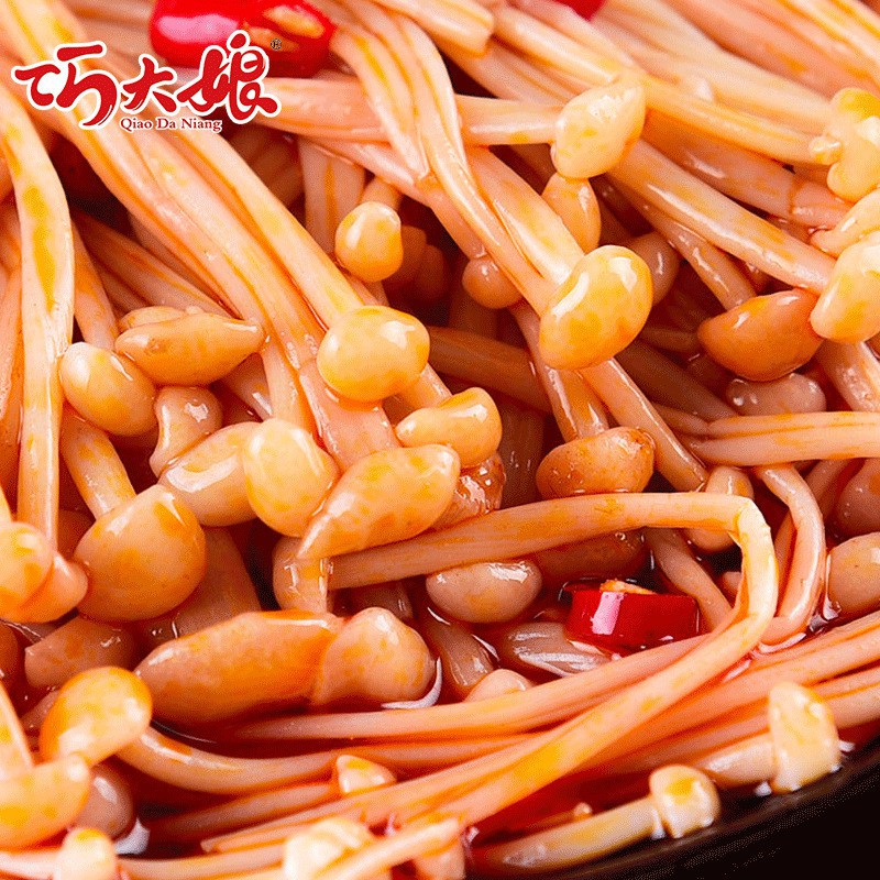 Nấm kim châm cay ăn liền Hồ Nam 1 gói 22gr đồ ăn vặt Sài Gòn vừa ngon vừa rẻ | Dacheng Food