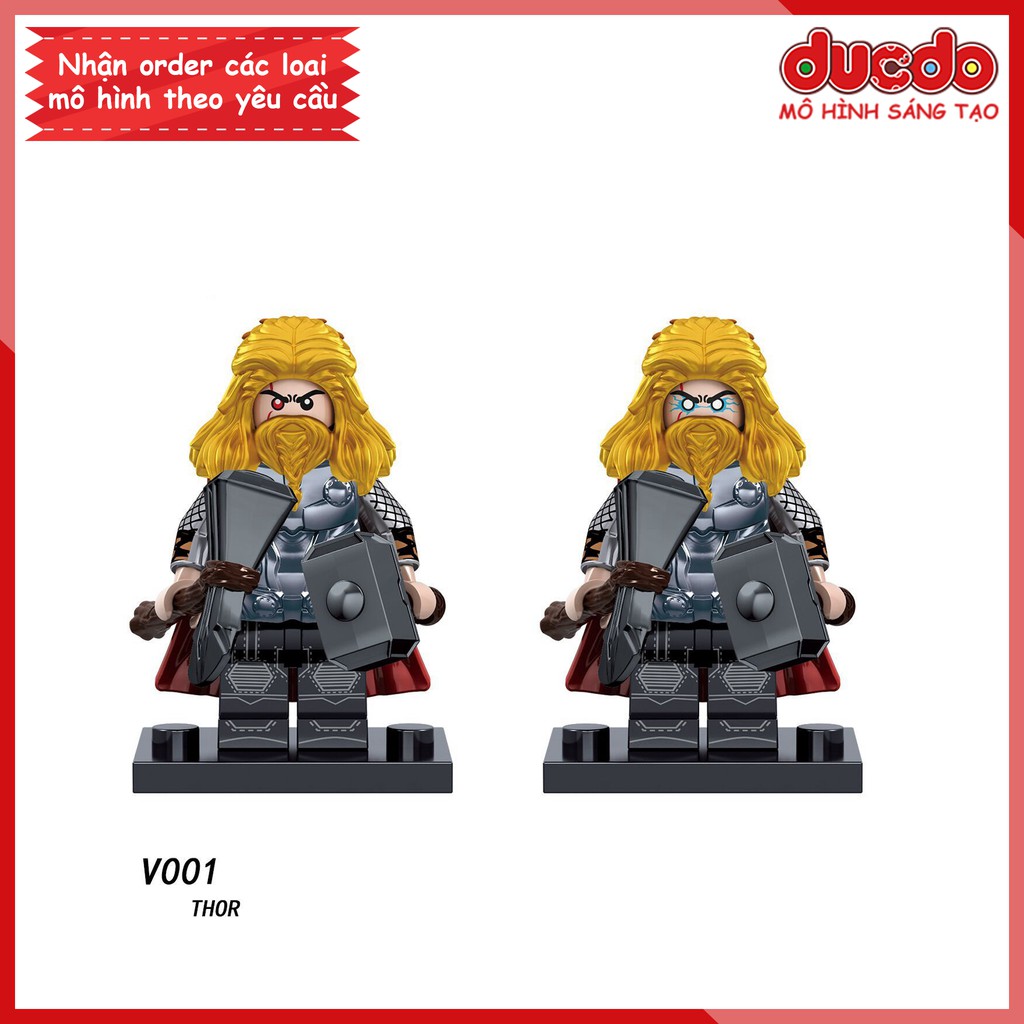 Minifigures các nhân vật End Game Thanos, Iron Man - Đồ chơi Lắp ghép Xếp hình Mô hình Mini EndGame V001 - V005