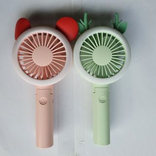 Quạt mini cầm tay cute có đèn led