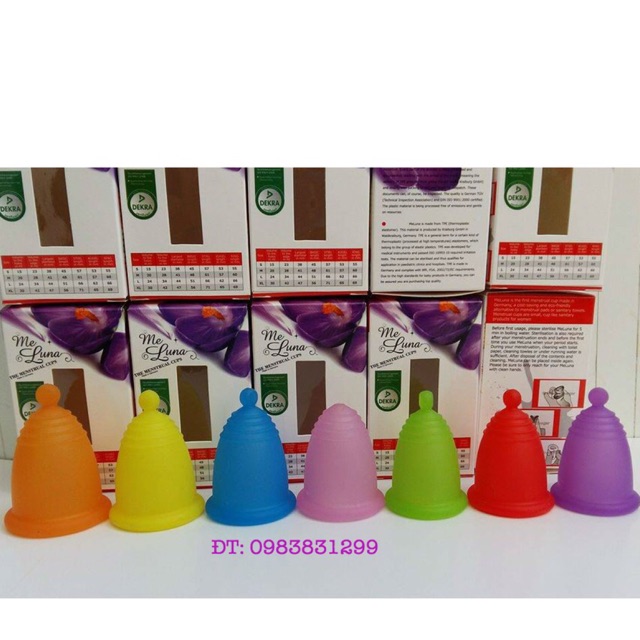 Cốc nguyệt san Meluna của Đức (Tặng thêm cốc tiệt trùng và 10 viên tiệt trùng)