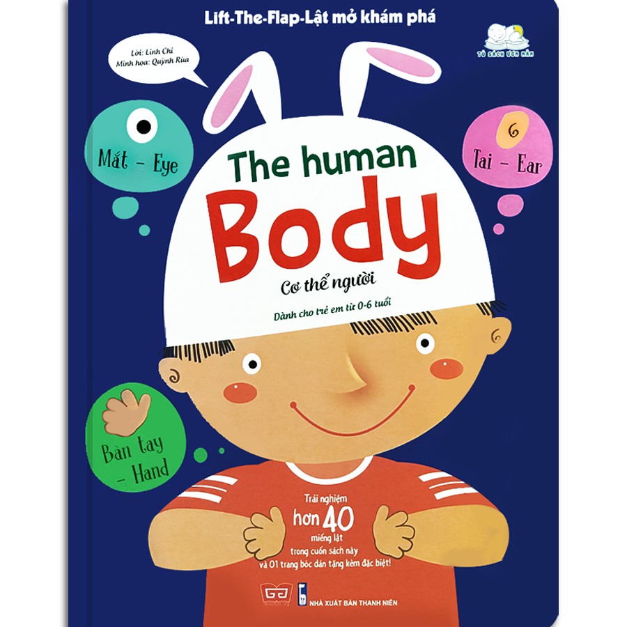 Sách - Lift The Flap - Lật Mở Khám Phá - The Human Body - Cơ thể người (0-6 tuổi)