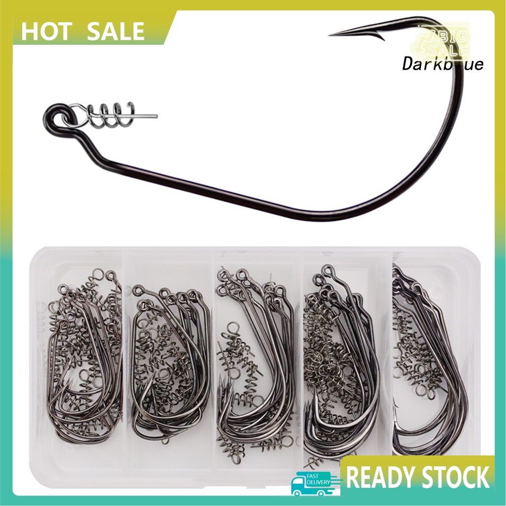 Set 50 Mồi Giun Giả Câu Cá Bằng Thép Cacbon Mềm