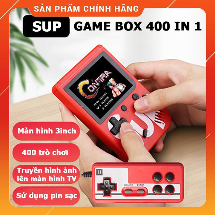 Máy Chơi Game Cầm Tay Cổ Điển 400 Trò Chơi Sup Thế Hệ Mới