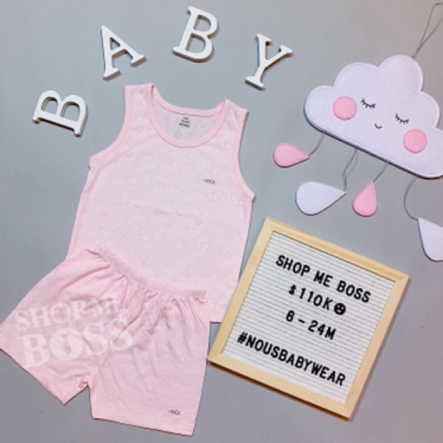 Bộ ba lỗ hè Nous size 6M - 24M