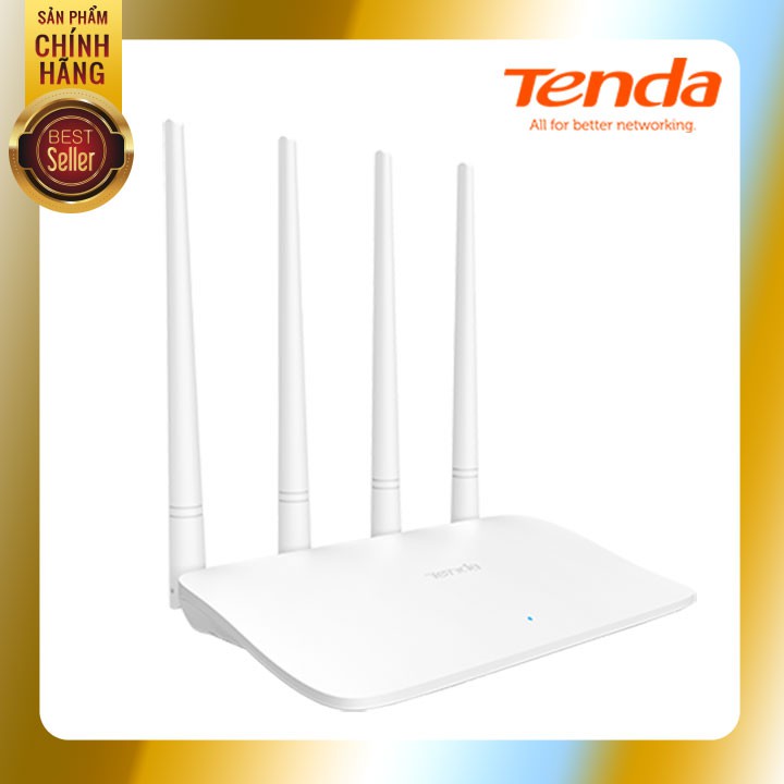 Bộ phát WiFi Tenda F6 4 angten 5dBi chuẩn 300Mbps - hàng chính hãng