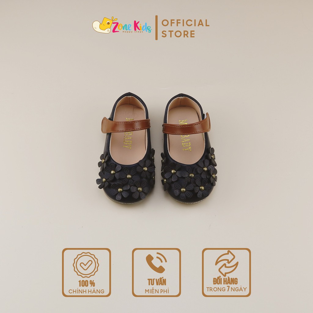 Giày búp bê họa tiết hoa nổi cho bé gái Zonekids - A06