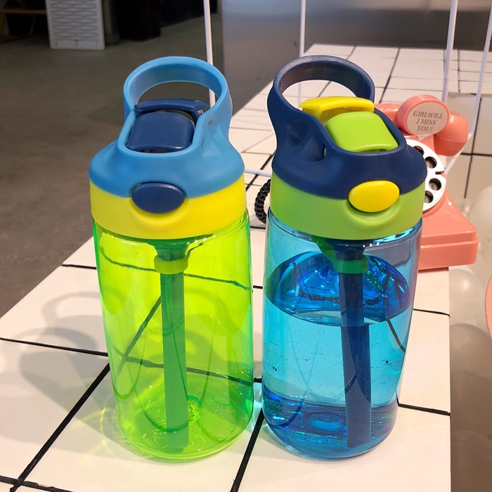 Bình nước có ống hút thiết kế nhỏ nhắn xinh xắn thích hợp cho người lớn và trẻ em