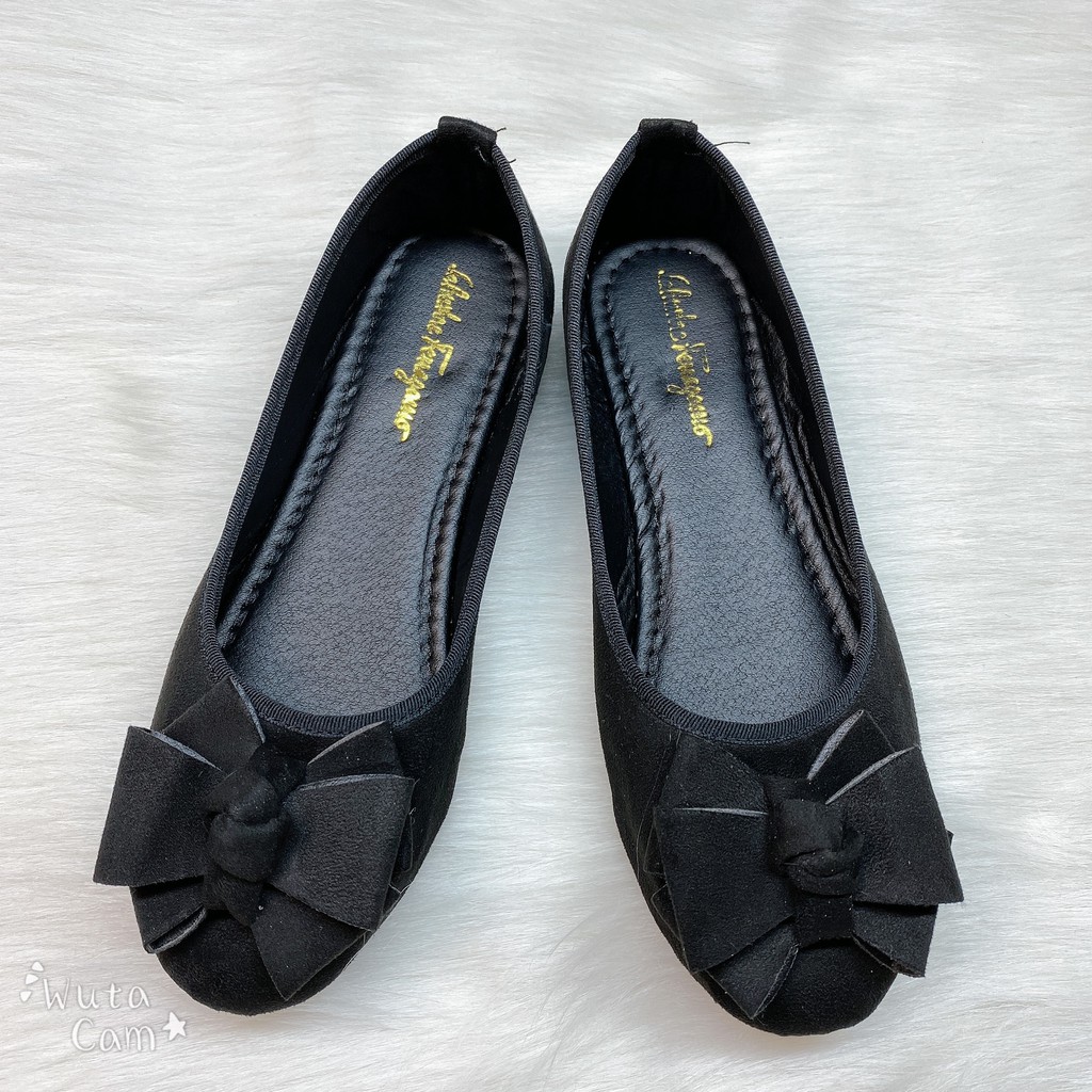 ] Giày Nữ Giày Búp Bê Vải Dạ Đế Bệt Thắt Nơ Mũi Tròn G20 | BigBuy360 - bigbuy360.vn