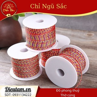 Dây chỉ ngũ sắc tết vòng tay - Hàng loại I to đẹp tuỳ thích