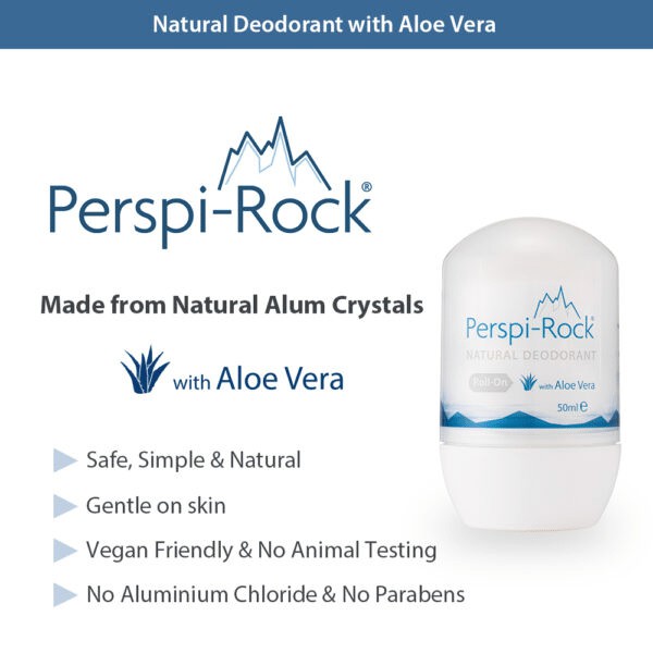 Lăn khử mùi tự nhiên Perspi-Rock Natural Deodorant Roll On 50ml