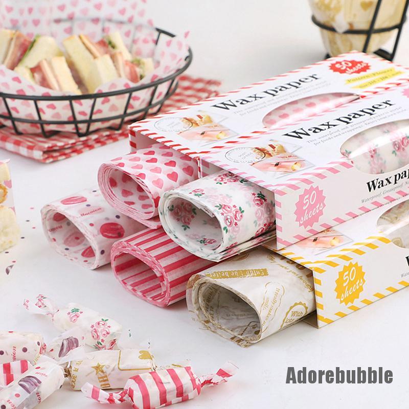 Set 50 Giấy Gói Bánh Mì / Dầu Ăn Tiện Dụng 0319