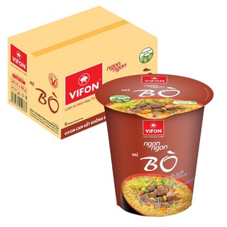Thùng 24 ly mì ngon ngon bò vifon