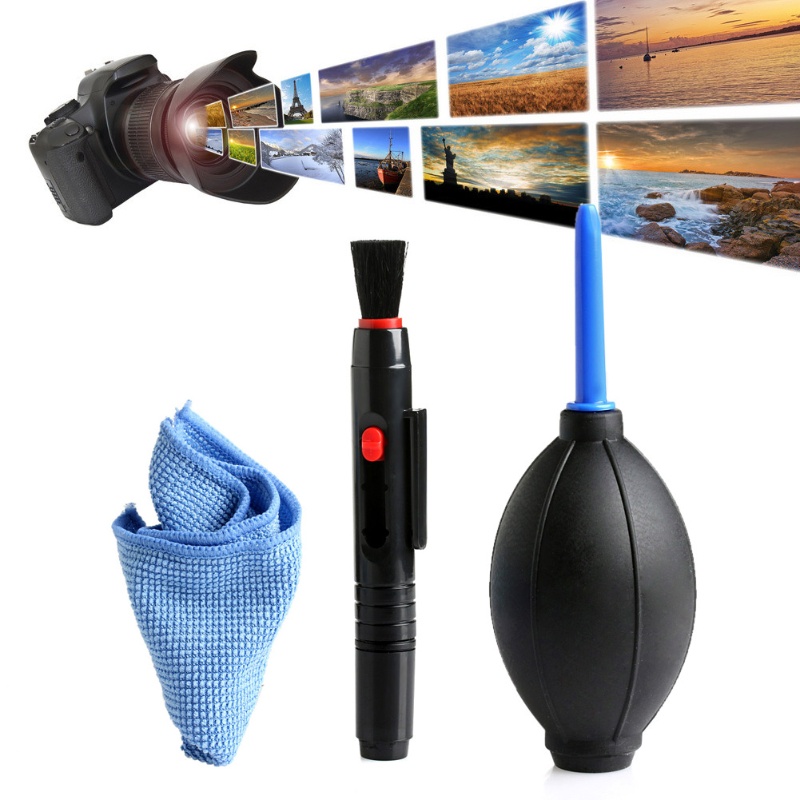 Bộ Dụng Cụ Vệ Sinh Thấu Kính 3 Trong 1 LIDU1