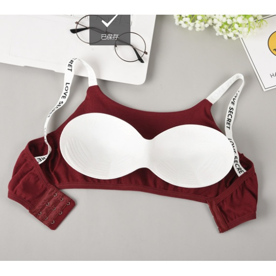 Áo Ngực Nữ In Chữ Vải Cotton