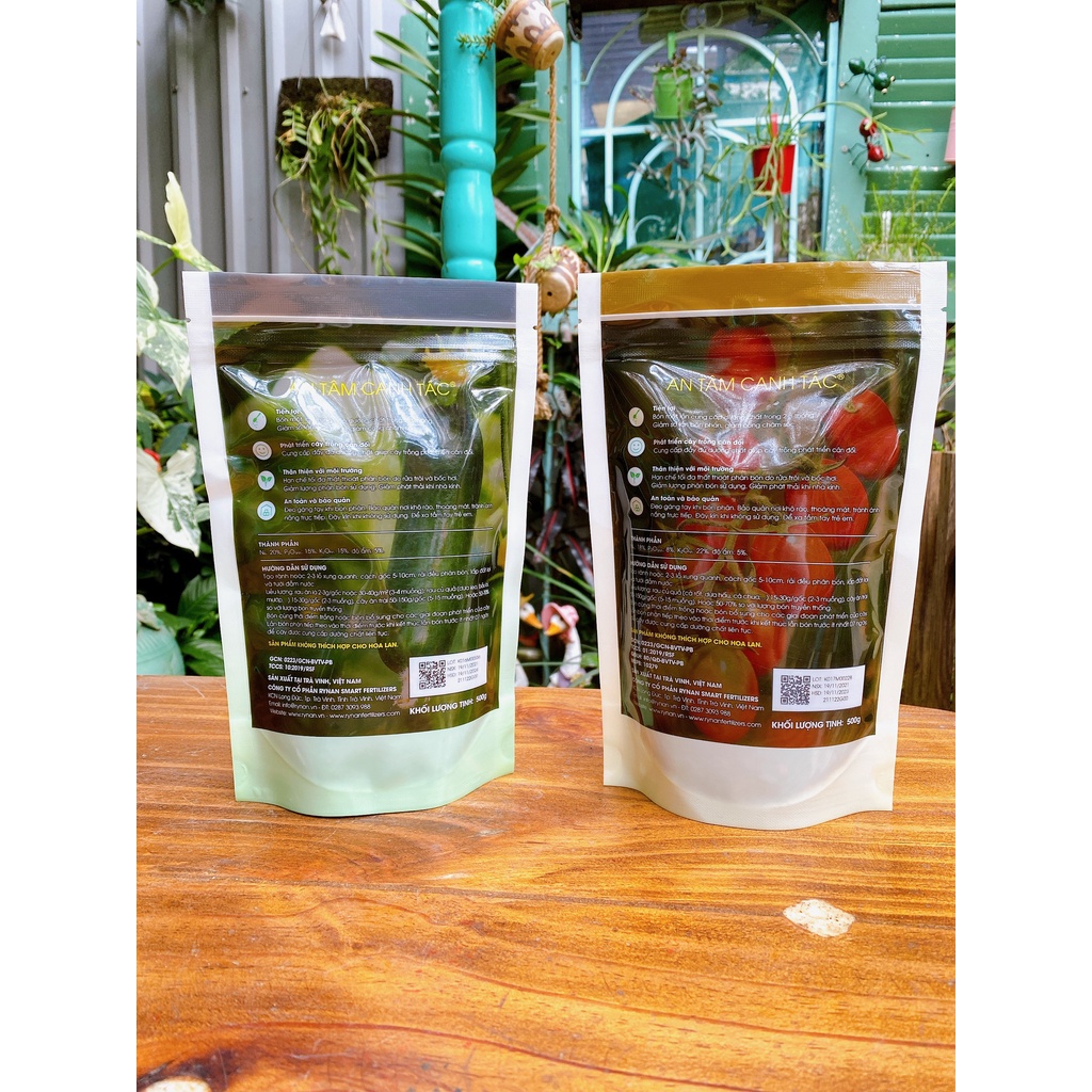 Phân tan chậm thông minh Rynan công nghệ Canada dùng cho rau ăn lá, rau củ quả, cây ăn trái - Tan chậm 2-3 tháng
