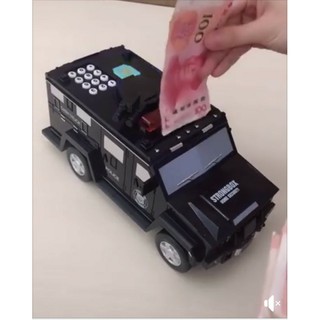 Két sắt mini mô hình xe ô tô cảnh sát