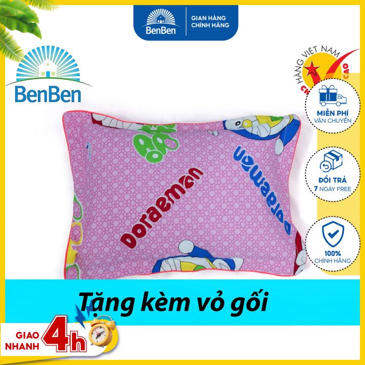 Gối cho bé đi học size 30x40cm, hàng VN + tặng vỏ gối cùng size - Ben Ben - goi ngu cho be - goi em be
