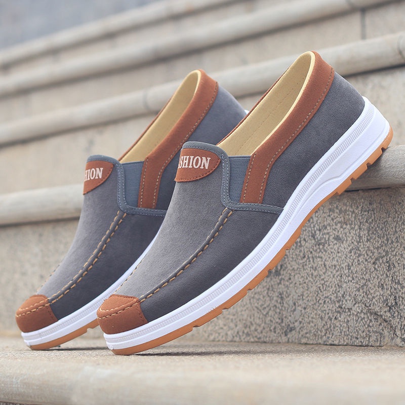 Giày lười vải canvas năng động thời trang cho nam