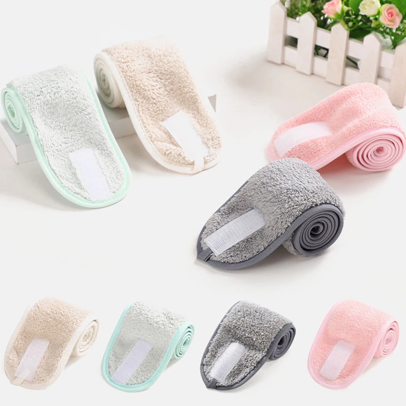 1 Băng Đô Bản Rộng Mềm Mại Chống Trượt Có Thể Điều Chỉnh Dùng Khi Tập Yoga / Rửa Mặt Cho Nữ