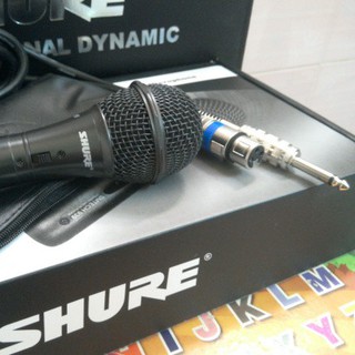 Mic karaoke chính hãng Shure có dây âm thanh hút tốt loại tốt