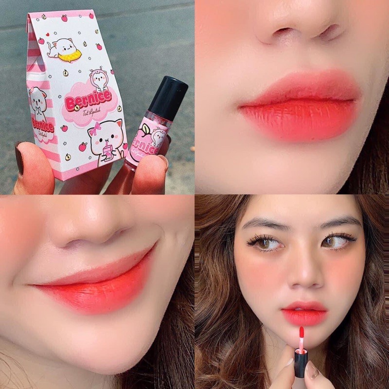 Set tint mini son thạch siêu lì 1 hộp 4 son 4 màu làm môi căng mọng | BigBuy360 - bigbuy360.vn